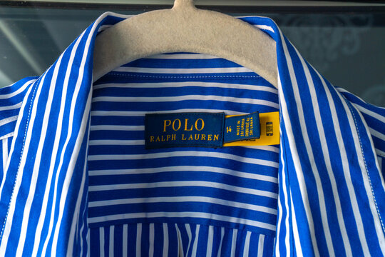 Arad ,Arad- Romania - 06.11.2023:  ralph lauren label on shirts