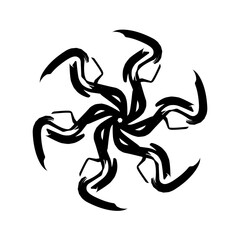 abstract ink motive pattern