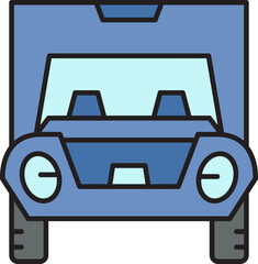small truck and lorry truck icon