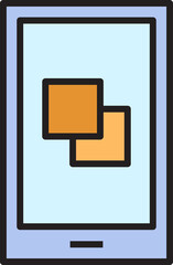 smartphone and layers icon