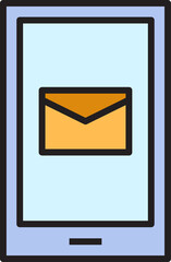 smartphone and mail icon