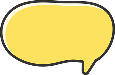 blank speech bubble