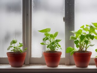 seedling in a pot, generative AI
