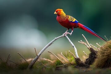 red winged macaw  generated by ai