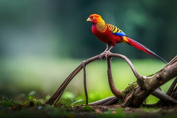 red winged macaw generated by ai
