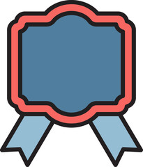 award ribbon banner and label illustration