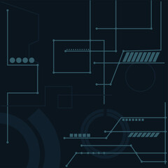 Abstract geometric connect lines and dots.Simple technology graphic background.Illustration Vector design Network and Connection concept.