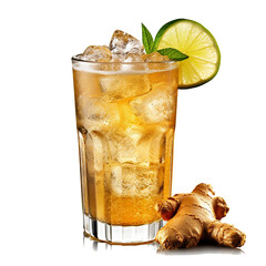 Glass of ginger beer