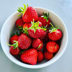 Strawberries in a bowl