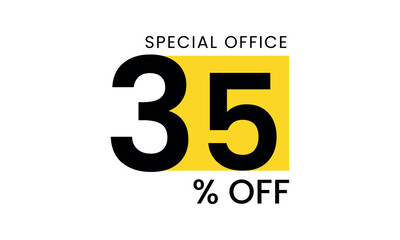 35% off discount creative vector banner illustration, sale special offer 35% off, 35% off discount creative vector