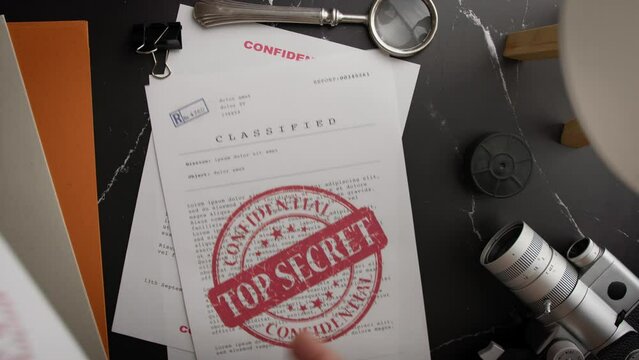 Discovered secret documents in the archives