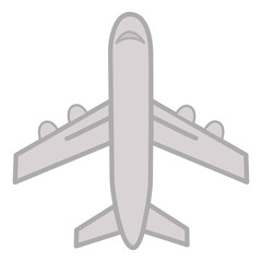 Airplane icon. Airplane Vector Illustration on a White Background. Air travel and transport