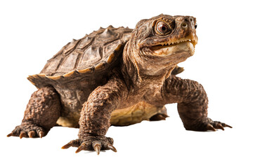 Naklejka premium Common snappg turtle, generative artificial intelligence 