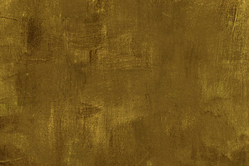 Golden painted background on canvas