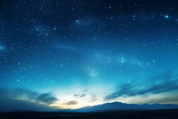 Fototapeta na wymiar Beautiful night starry sky in August. AI generated, human enhanced