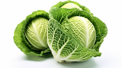 Cabbage fresh green price chinese food round organic white background image Ai generated art