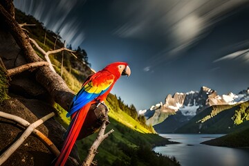  macaw in the jungle