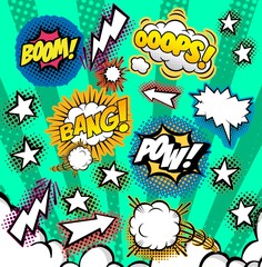 Vintage, retro comic, anime, manga illustration. Quote, text, pink background. Cartoons, stickers, fashion.