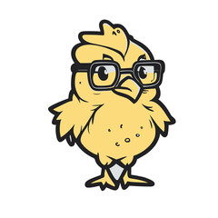 Cartoon Chick Design, Png, illustration, Generative AI
