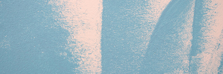 Blue and white surface, creative interior decorating