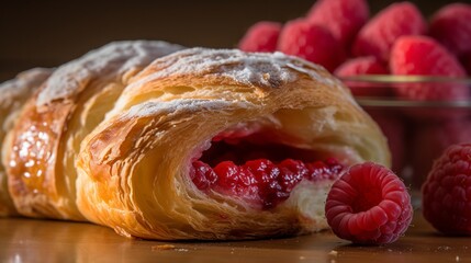 Raspberry Croissant Temptation