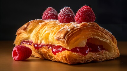Raspberry Croissant Temptation
