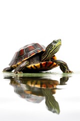 Red-eared Slider Basking