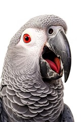Fototapeta premium African Grey Parrot Talking
