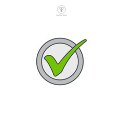 Check Mark icon. A simple yet powerful vector illustration of a check mark, symbolizing completion, success, and accomplishment.