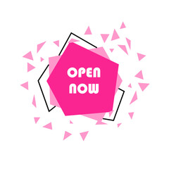 Abstract shape sign for advertising 