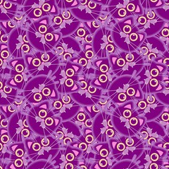 Halloween cartoon seamless cats pattern for wrapping paper and linens and fabrics and kids clothes print