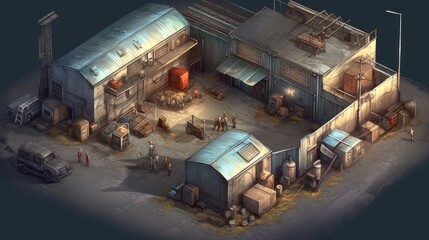 Military Base Game Artwork