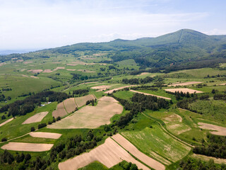 Aerial view of Sredna Gora Mountain, Bulgaria
