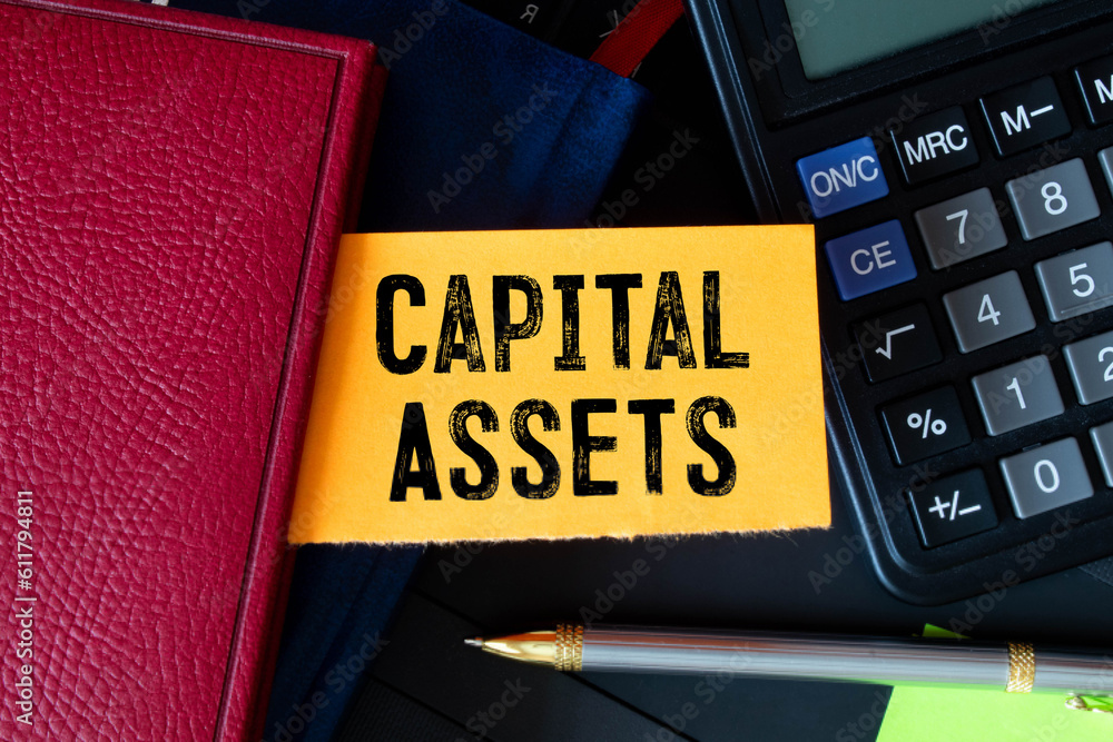Poster capital gains - increase in a capital asset's value and is realized when the asset is sold, text con