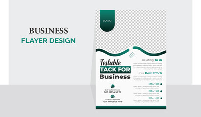 Professional corporate business flyer design.