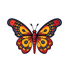Obraz na płótnie Canvas Abstract beutiful Butterfly Logo Vector illustration