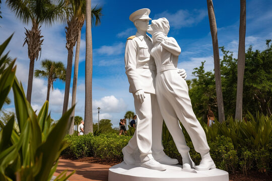 May 15, 2020, Unconditional Surrender Statue by J. Seward Johnson Jr., Sarasota, Florida, USA.
