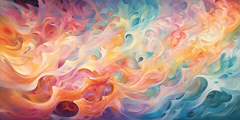 Whispering Winds vibrant hues  Generative AI Digital Illustration Part#110623