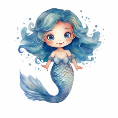 mermaid in the sea