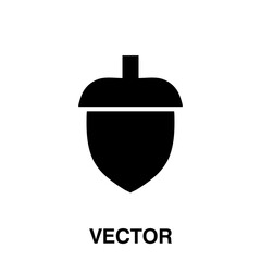 Acorn icon,vector illustration. vector acorn icon illustration isolated on White background, acorn icon.eps