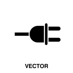 Plug icon, vector illustration. vector plug icon illustration isolated on white, plug icon.eps