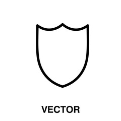 Shield icon, vector illustration. vector shield icon illustration isolated on white background, shield icon 