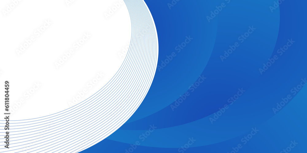 Aufkleber abstract blue wave gradient background with copy space area for business