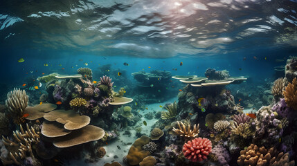 Fototapeta na wymiar sea underwater coral water reef