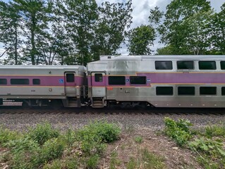 Fototapeta premium train on the railway
