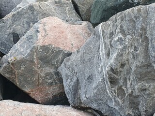 Rock boulder texture, grey rock background, Coastal Devon