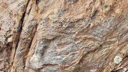 Rock formation lichen texture, grey rock background, Australia