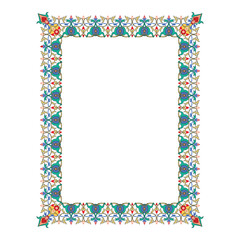 frame with classic floral ornament