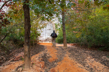 Fototapeta premium Trail hike in Georgia canyon