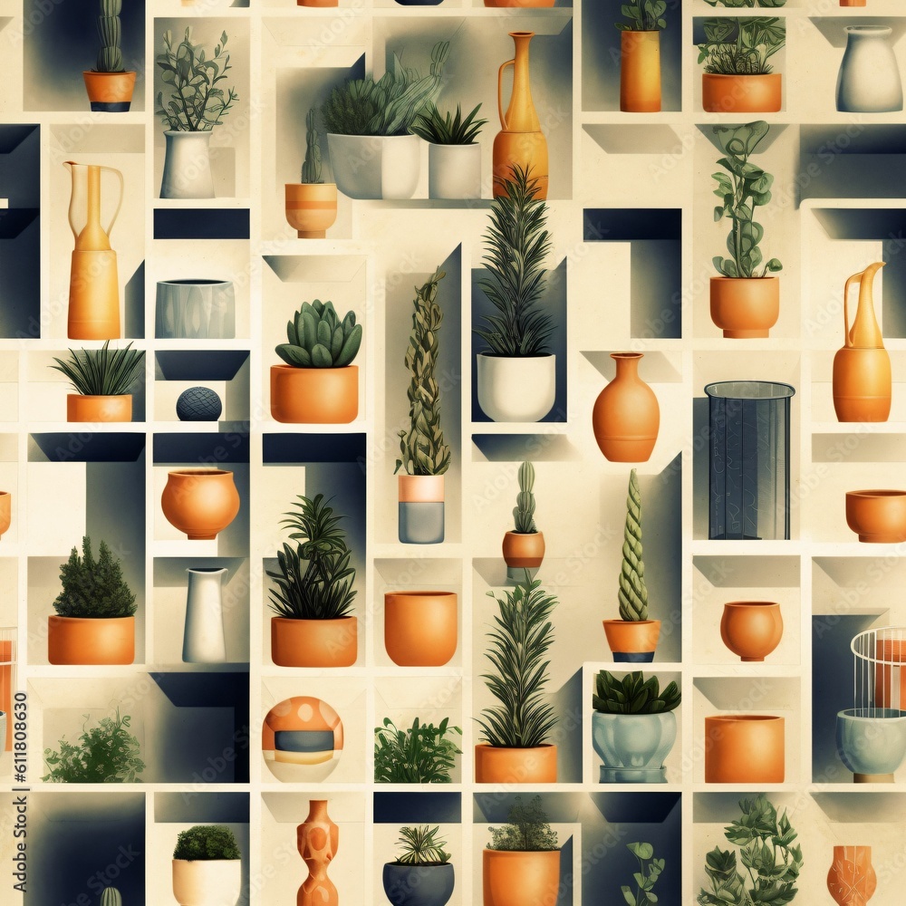 Aufkleber seamless abstract textiles material texture illustration digital art tileable repeating pattern wall